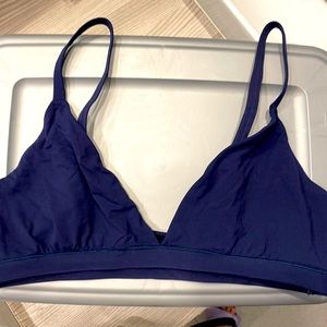 Skims NWOT bralette navy size large “ fits everybody” triangle bralette